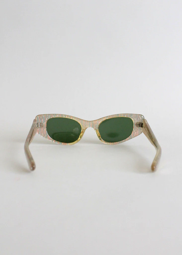 Vintage 1950s Rainbow Sparkle Sunglasses - Image 4