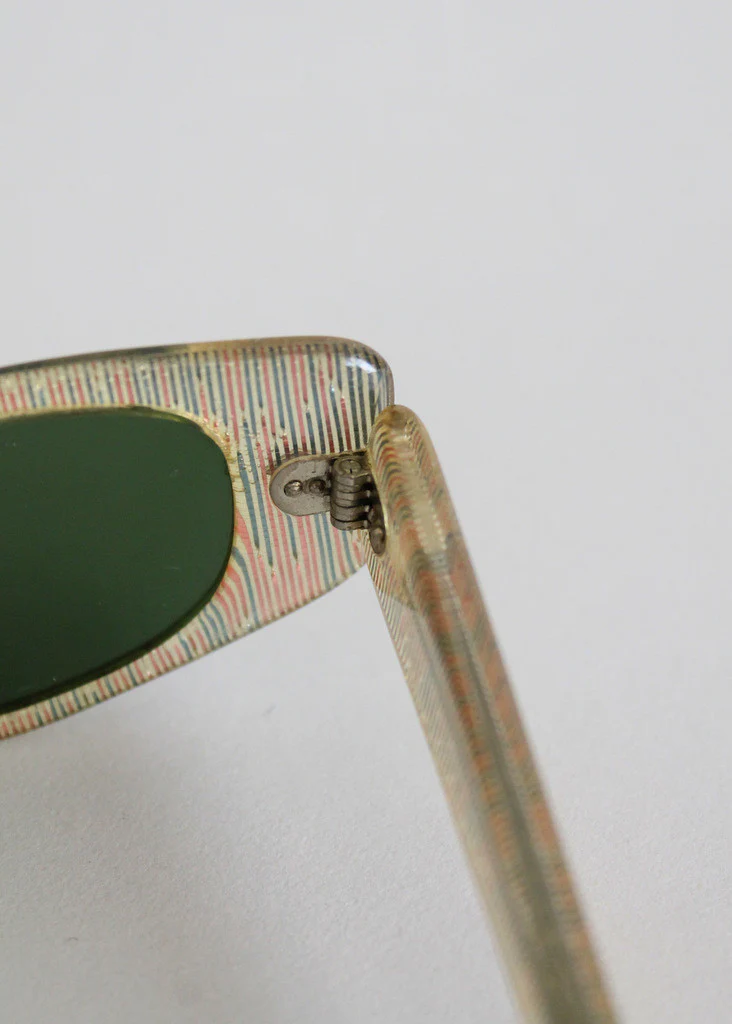 Vintage 1950s Rainbow Sparkle Sunglasses - Image 5