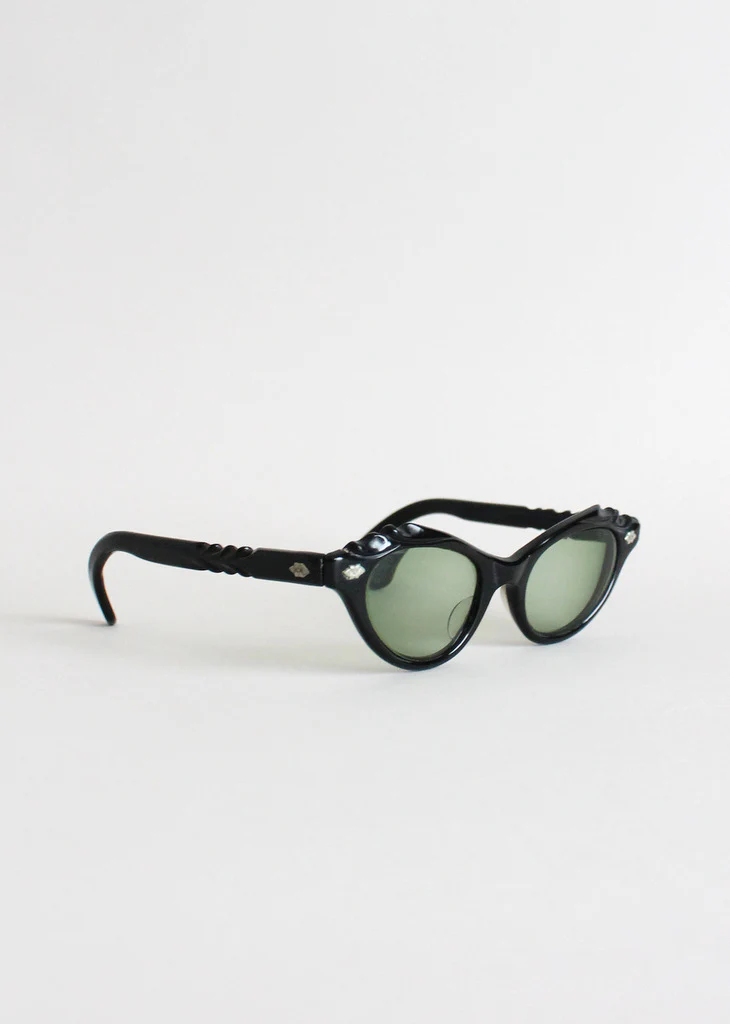 Vintage 1950s Twisted Cat Eye Sunglasses - Image 4
