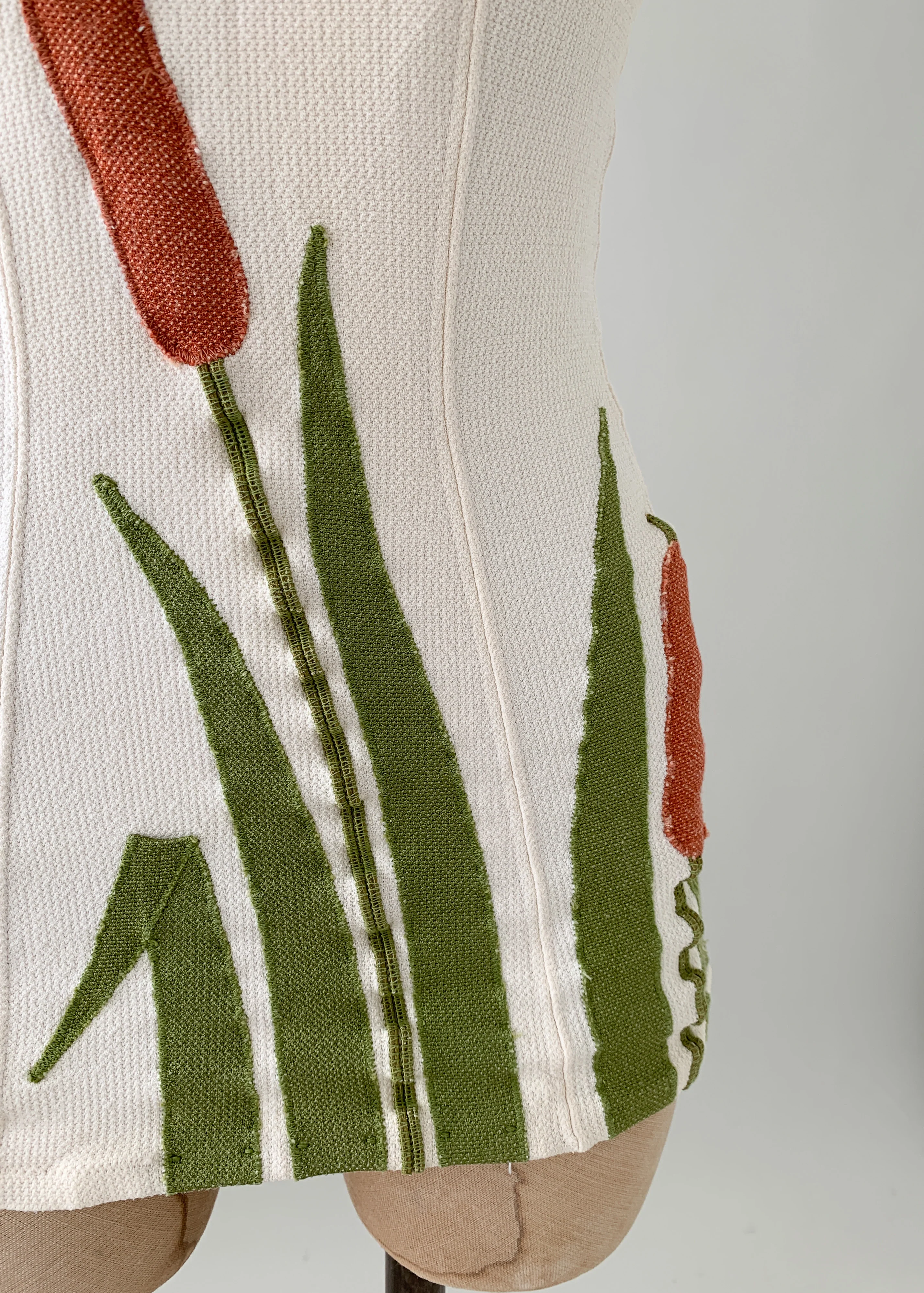 Vintage 1960s Appliqué Swimsuit - Image 3