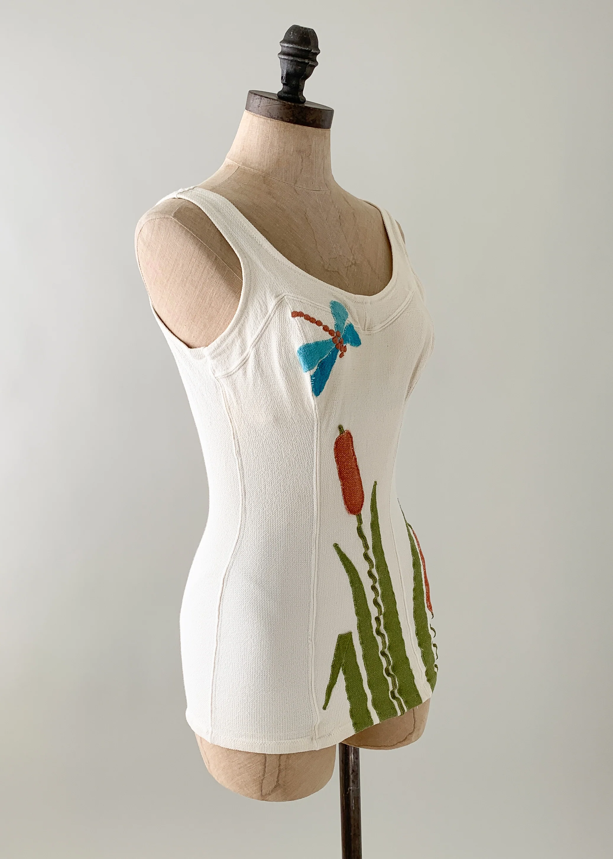 Vintage 1960s Appliqué Swimsuit - Image 5
