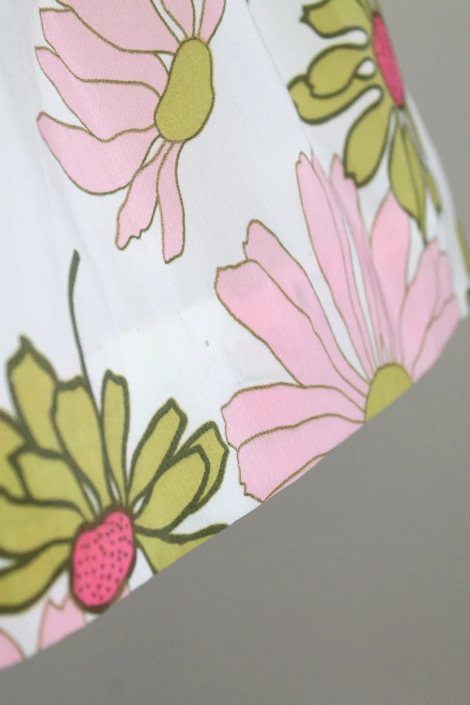 Vintage 1960s Floral Crepe Sundress - Image 4