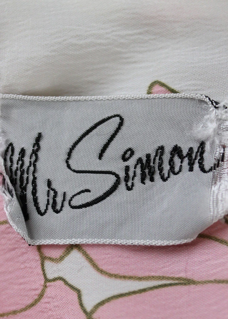 Vintage 1960s Floral Crepe Sundress - Image 7