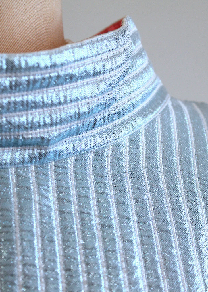 Vintage 1960s Miss Arkin MOD Lame Dress - Image 4