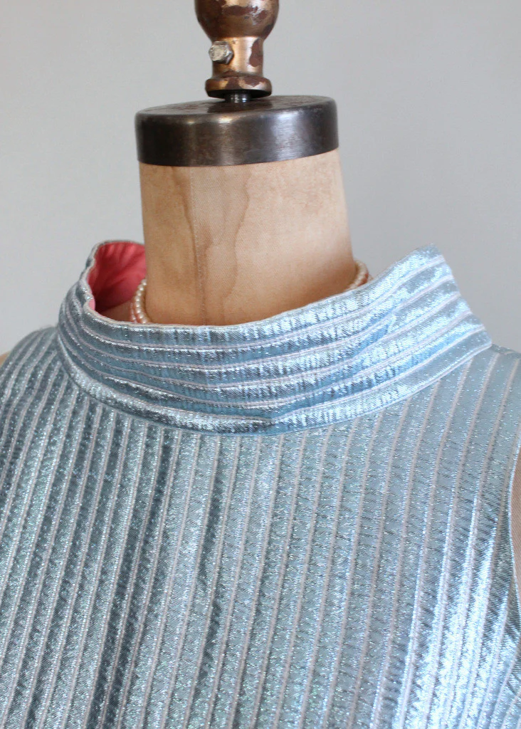 Vintage 1960s Miss Arkin MOD Lame Dress - Image 6